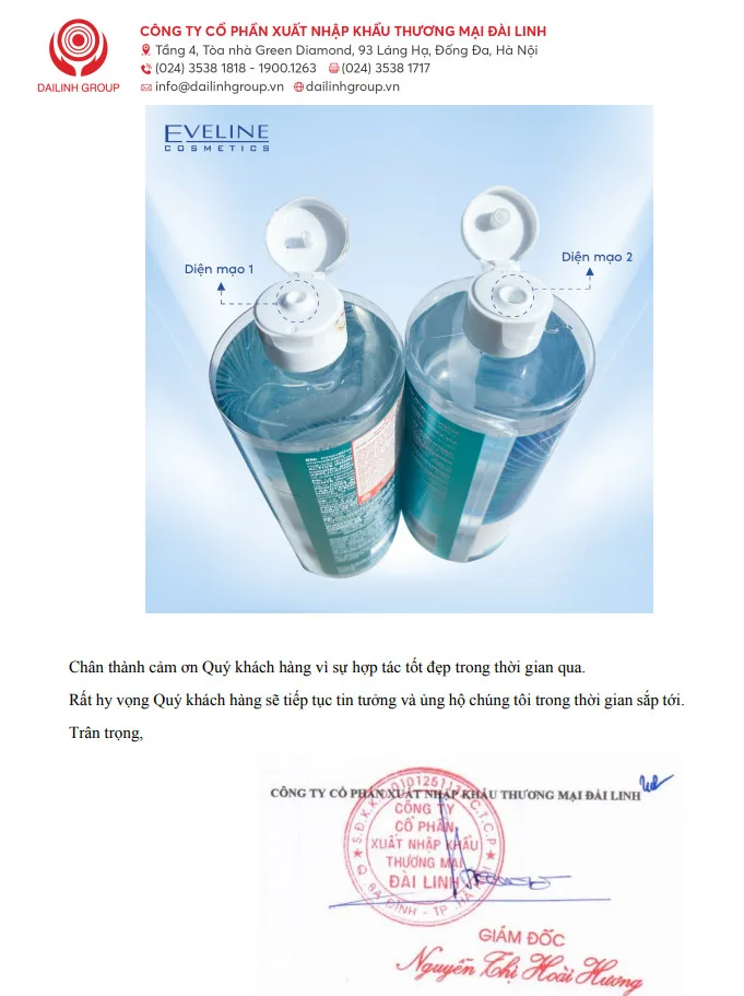 Nước Tẩy Trang Eveline Hyaluron Clinic B5 Ultra Moisturising Micellar Water Làm Sạch Cấp Ẩm Cho Mọi Loại Da 500ml 5