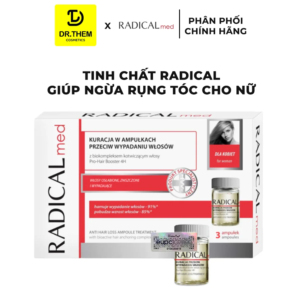 Tinh Chất Farmona Radical Med Anti Hair Loss Ampoule Treatment Hỗ Trợ Giảm Rụng Tóc Cho Nữ 3x5ml 2