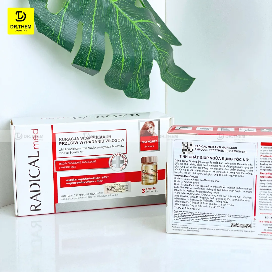 Tinh Chất Farmona Radical Med Anti Hair Loss Ampoule Treatment Hỗ Trợ Giảm Rụng Tóc Cho Nữ 3x5ml 7