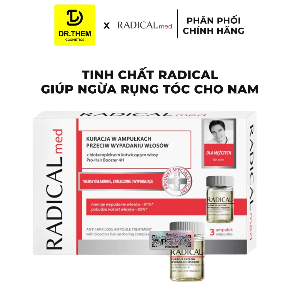 Tinh Chất Farmona Radical Med Anti Hair Loss Ampoule Treatment Hỗ Trợ Giảm Rụng Tóc Cho Nam 3x5ml 2