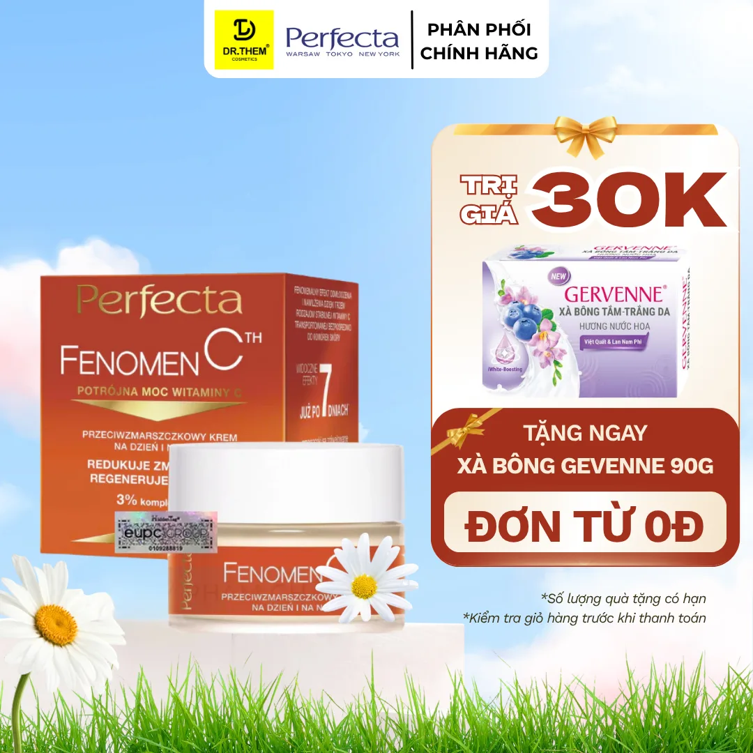 Kem Dưỡng Perfecta Fenomen C Glebokie Nawilzenie Sáng Da Dưỡng Ẩm Sâu Ngày Đêm Cho Da Khô Xỉn Màu 50ml