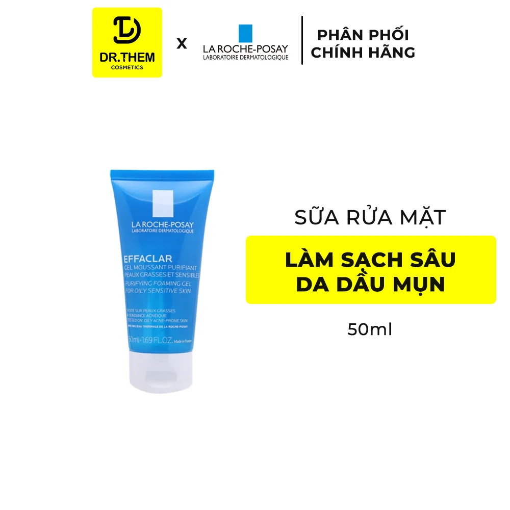 Gel Rửa Mặt La Roche Posay Effaclar Purifying Foaming Gel Làm Sạch Kiềm Dầu Cho Da Dầu Mụn Nhạy Cảm 200ml 6