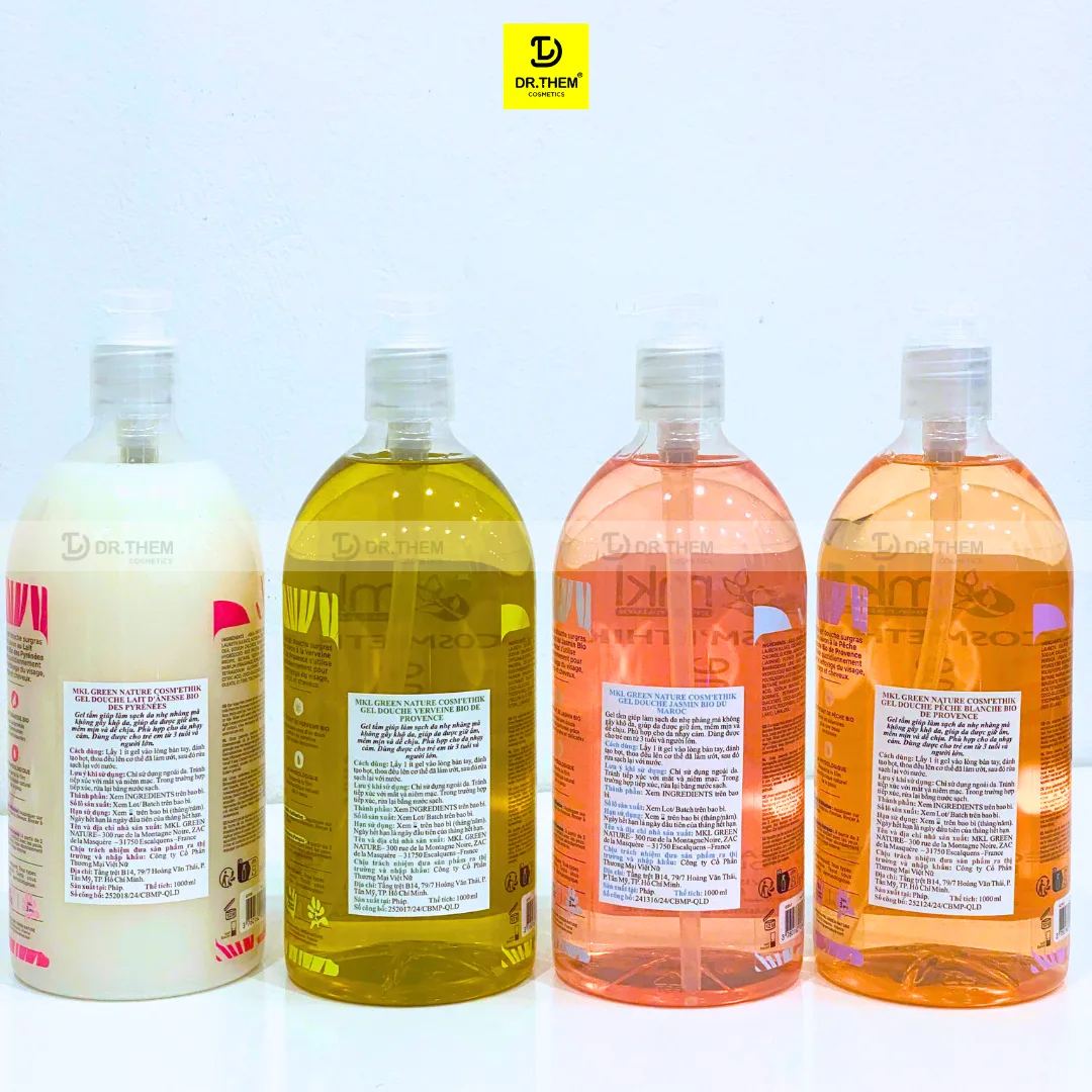 Gel Tắm Hữu Cơ MKL Green Nature Shower Gel pH5.5 Không Xà Phòng Dưỡng Ẩm Dịu Nhẹ Cho Da Nhạy Cảm 1000ml 7