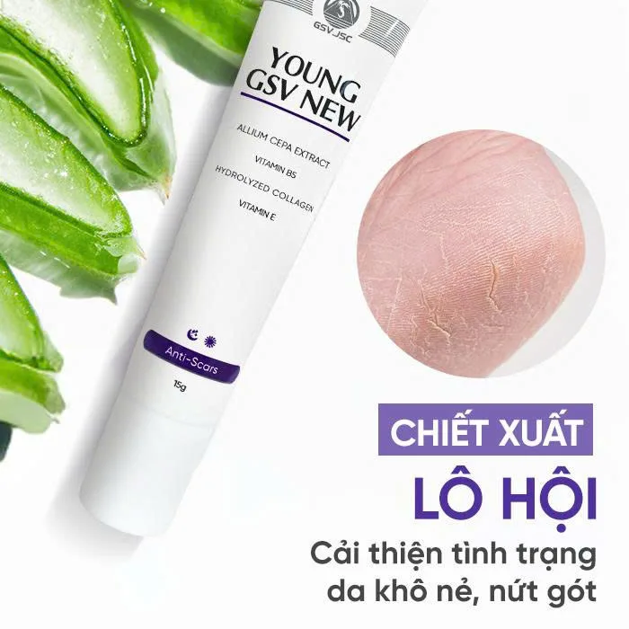 Gel Làm Mờ Sẹo Young GSV New Hỗ Trợ Giảm Thâm Mụn Sạm Nám Tái Tạo Da Với Allium Cepa Và Collagen 15g 3