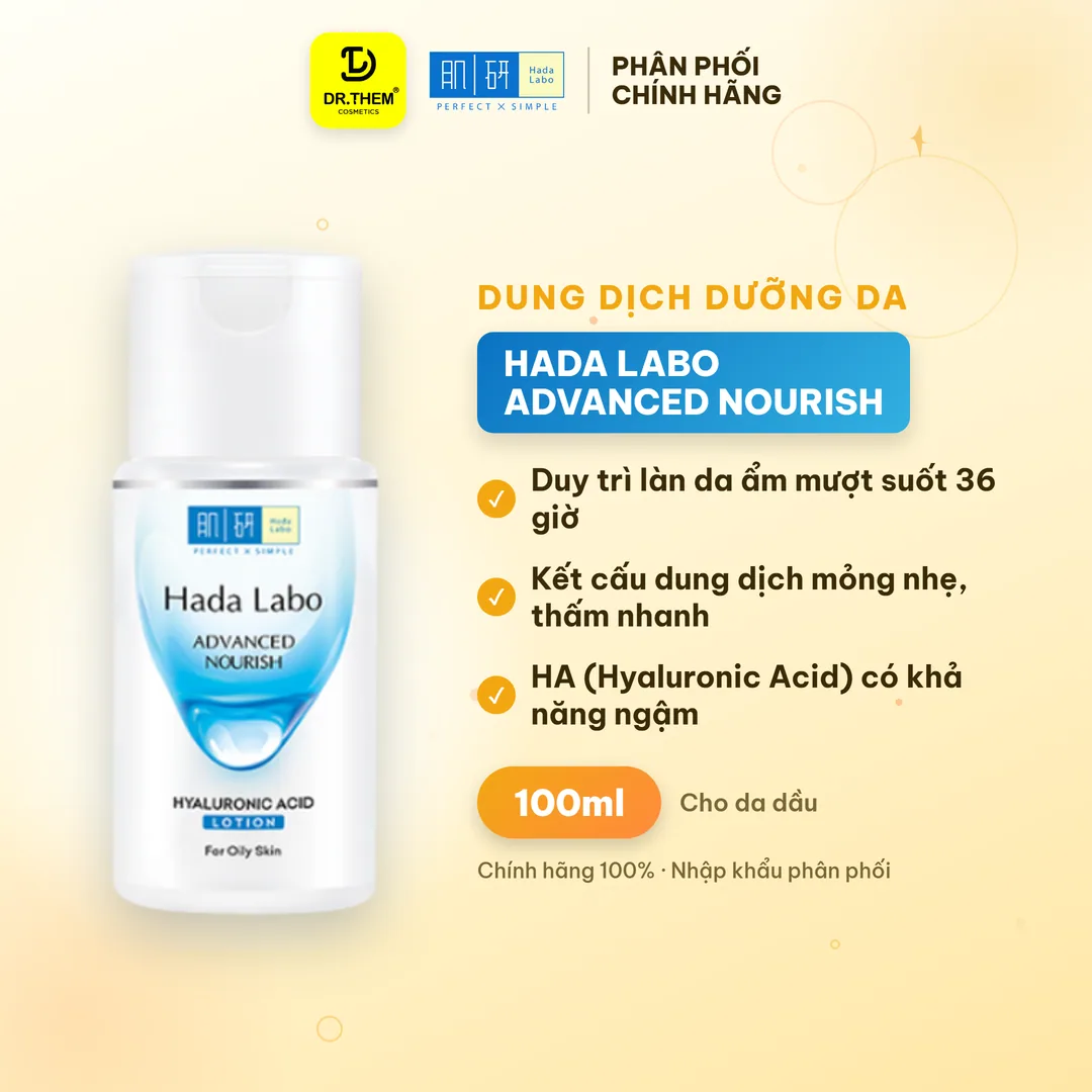 Dung Dịch Dưỡng Da Hada Labo Advanced Nourish Lotion Dưỡng Ẩm Toàn Diện Cho Da Dầu 100ml
