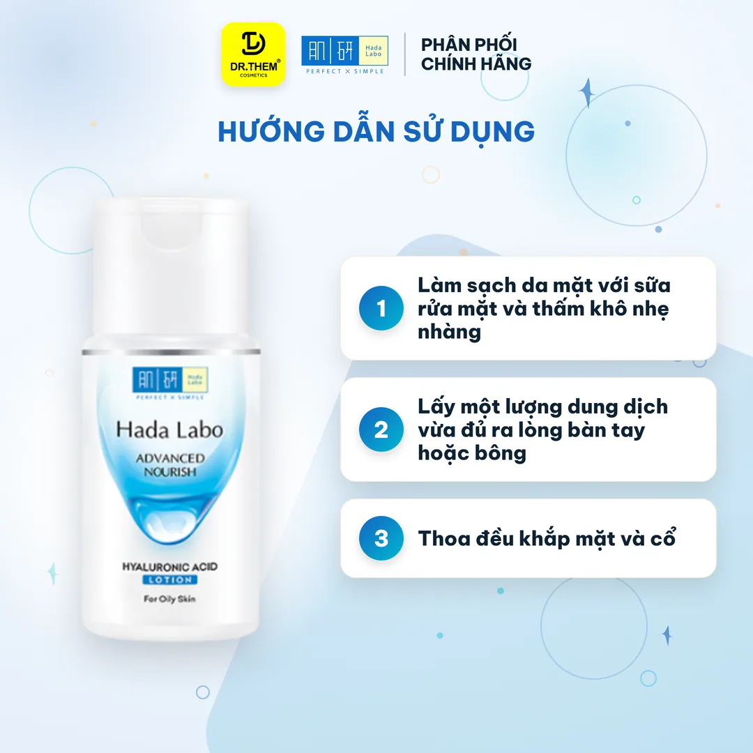 Dung Dịch Dưỡng Da Hada Labo Advanced Nourish Lotion Dưỡng Ẩm Toàn Diện Cho Da Dầu 100ml 3