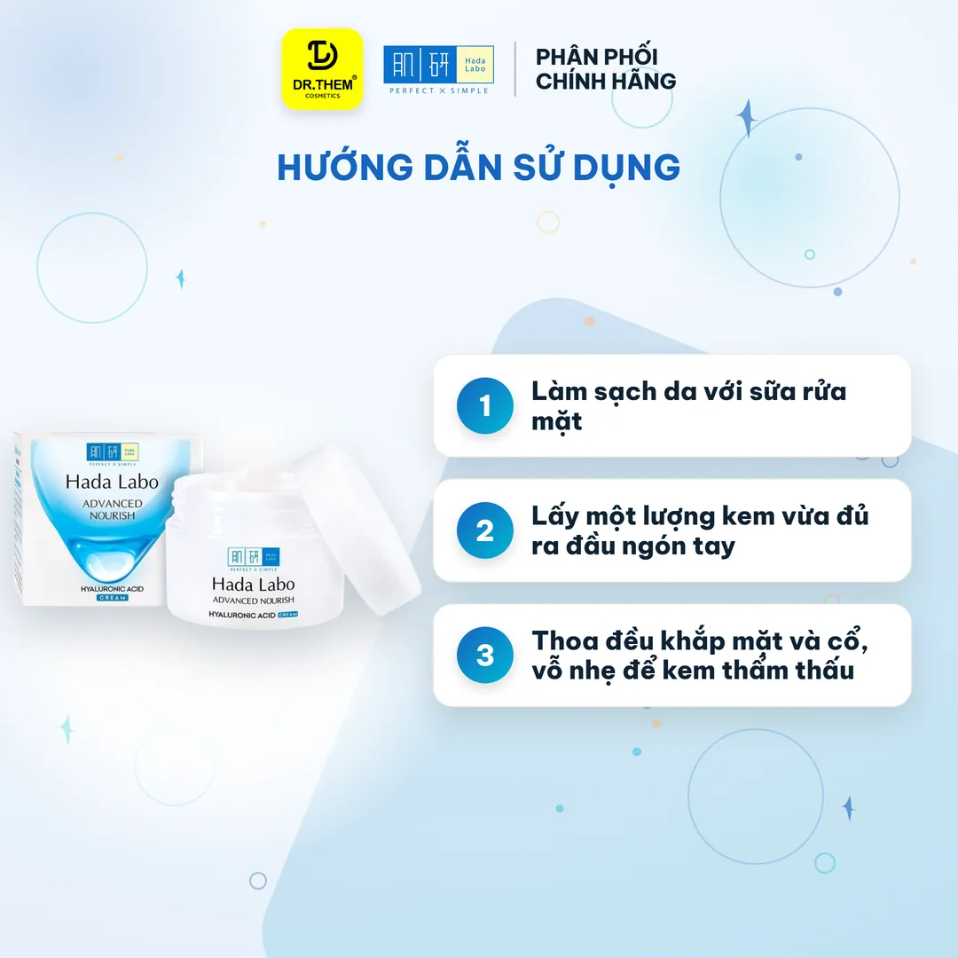 Kem Dưỡng Ẩm Hada Labo Advanced Nourish Cream Hệ 5 Loại HA Làm Dịu Da Cấp Ẩm Sâu 12 Giờ Cho Da Khô Nhạy Cảm 50g 8