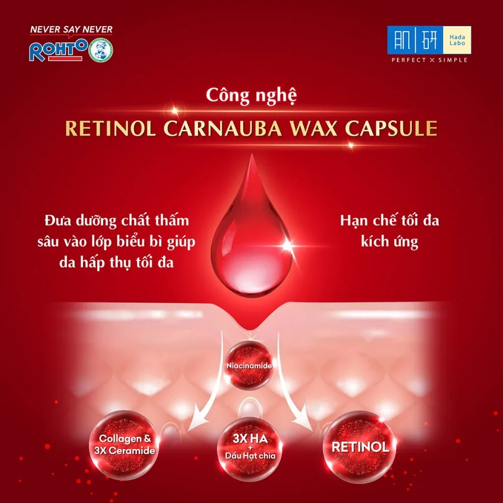 Kem Dưỡng Hada Labo Pro-Aging Retinol B3 Cream Hỗ Trợ Cải Thiện Lão Hóa Mờ Nếp Nhăn Săn Chắc Da 50g 7