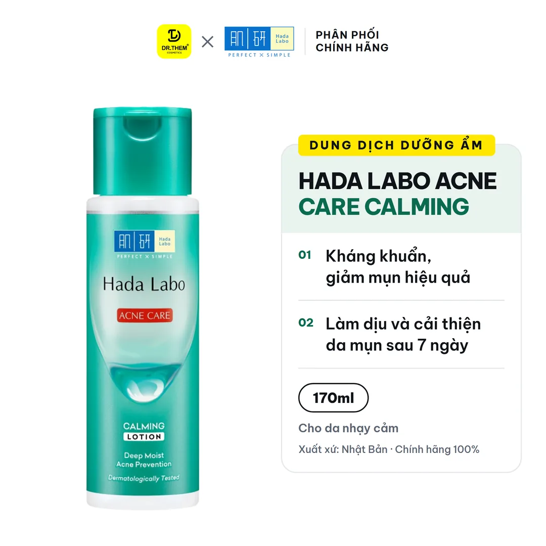 Dung Dịch Dưỡng Ẩm Hada Labo Acne Care Calming Lotion Cho Da Mụn & Da Nhạy Cảm
