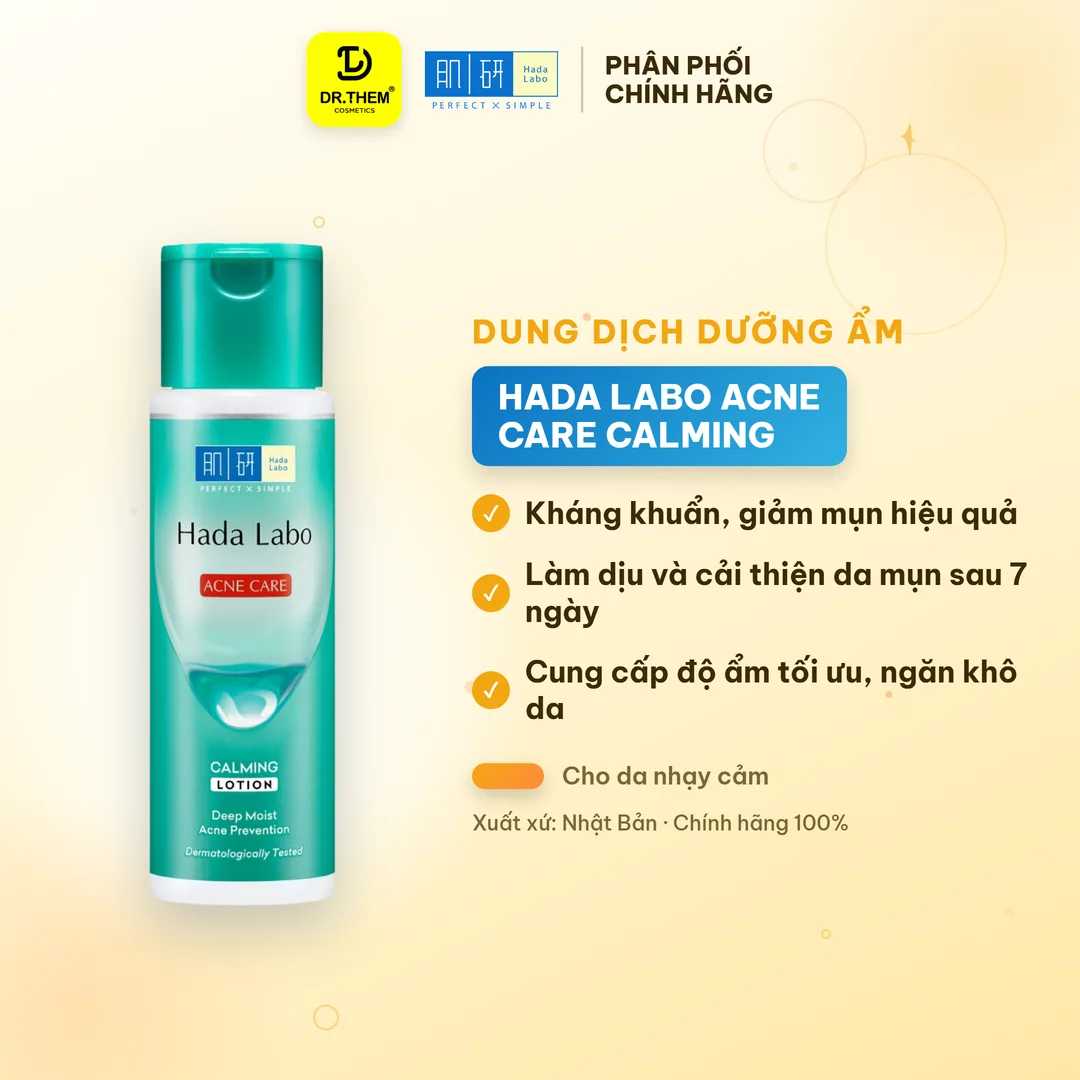 Dung Dịch Dưỡng Ẩm Hada Labo Acne Care Calming Lotion Cho Da Mụn & Da Nhạy Cảm
