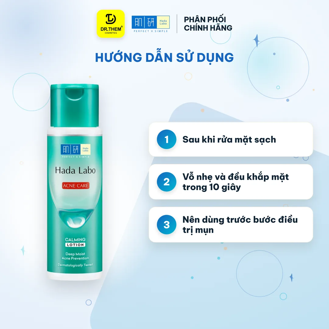 Dung Dịch Dưỡng Ẩm Hada Labo Acne Care Calming Lotion Cho Da Mụn & Da Nhạy Cảm 3