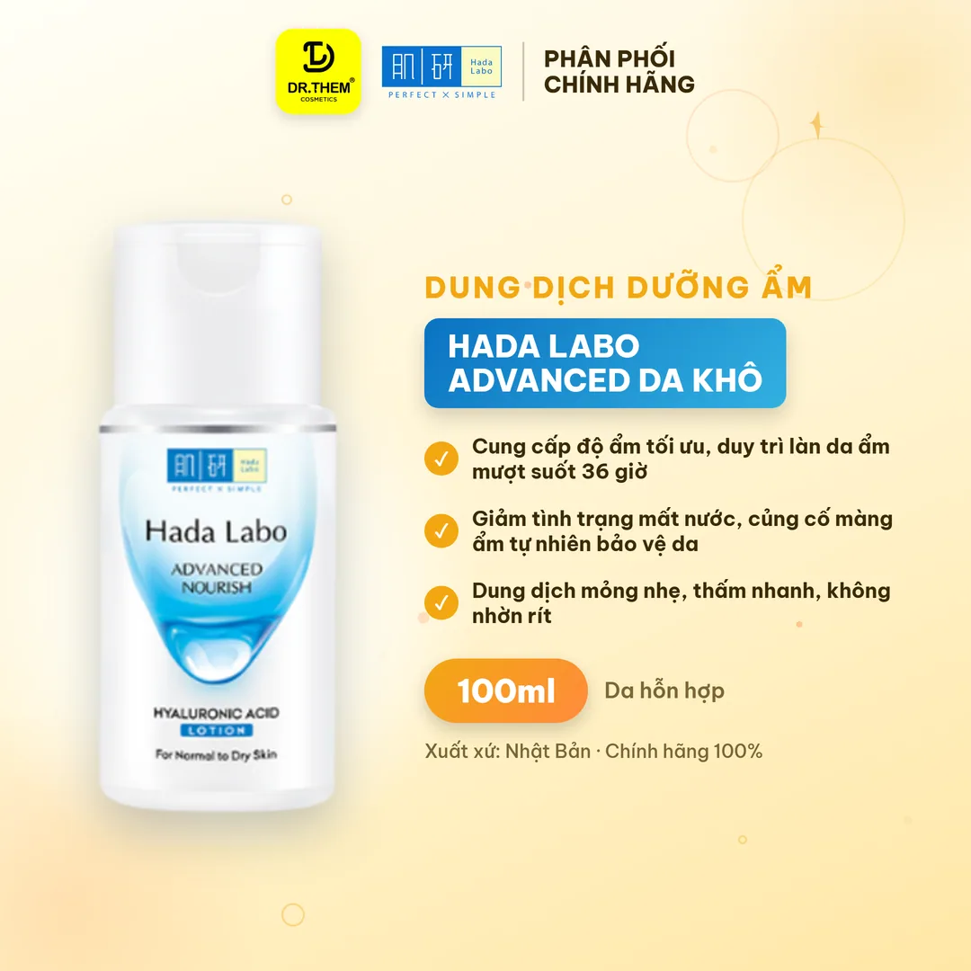Dung Dịch Dưỡng Da Hada Labo Lotion Advanced Nourish Perfect White Acne Care Dưỡng Ẩm Toàn Diện 100ml 170ml 4