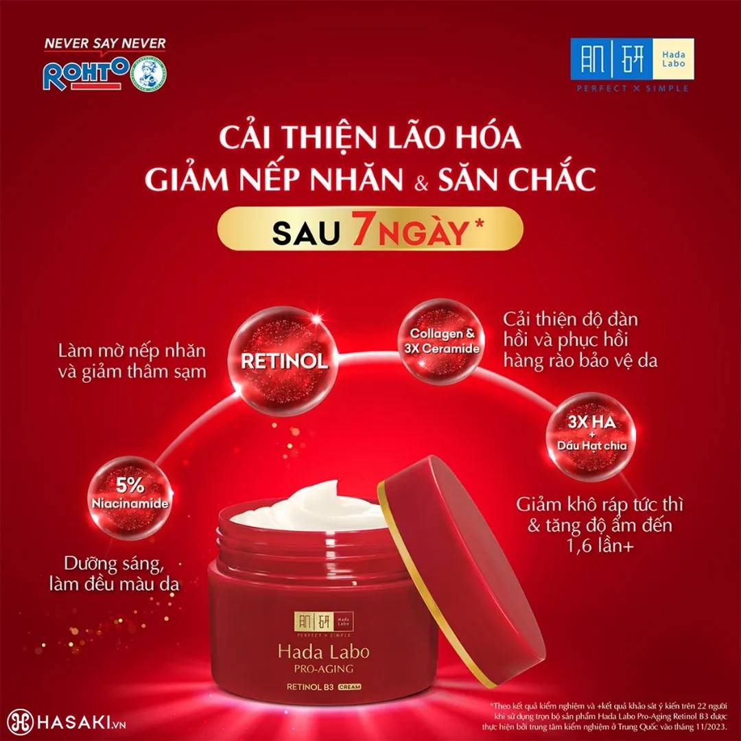 Kem Dưỡng Hada Labo Advanced Nourish Perfect White Pro Aging Acne Care Dưỡng Ẩm Sáng Da Cho Mọi Loại Da 50g 5