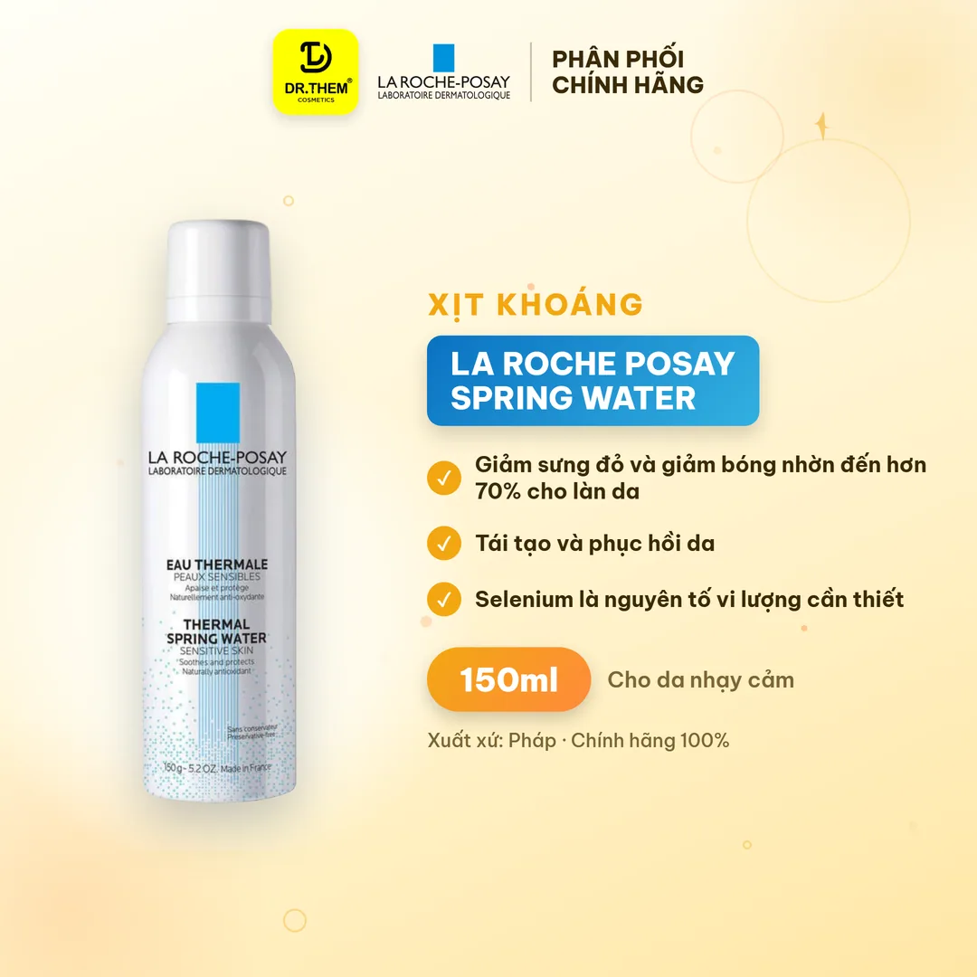 Xịt Khoáng La Roche Posay Thermal Spring Water Sensitive Skin Làm Dịu Và Bảo Vệ Da Nhạy Cảm 50ml 150ml