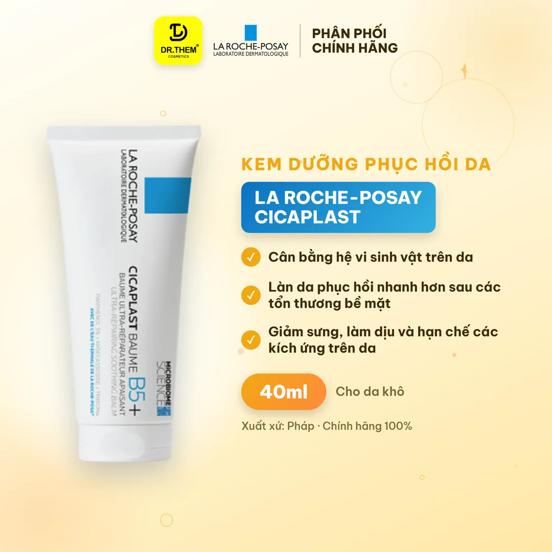 Kem Dưỡng La Roche-Posay Cicaplast Baume B5+ Ultra Repairing Soothing Balm Hỗ Trợ Phục Hồi Làm Dịu Da Kích Ứng 40ml