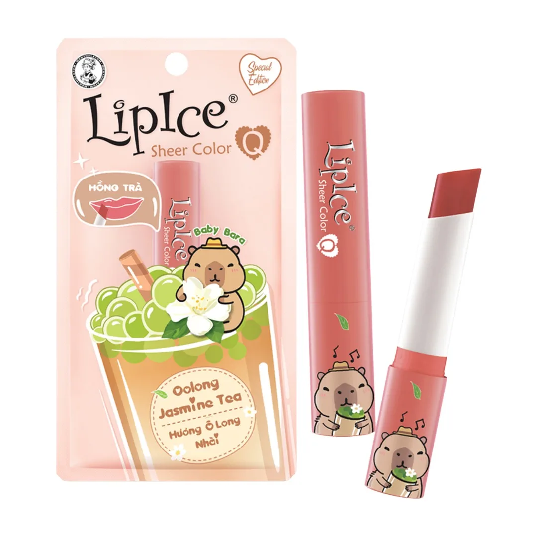 Son Dưỡng Môi Có Màu LipIce Sheer Color Q Oolong Jasmine Tea 2,4g – Hương Ô Long Nhài, Sắc Hồng Trà 4