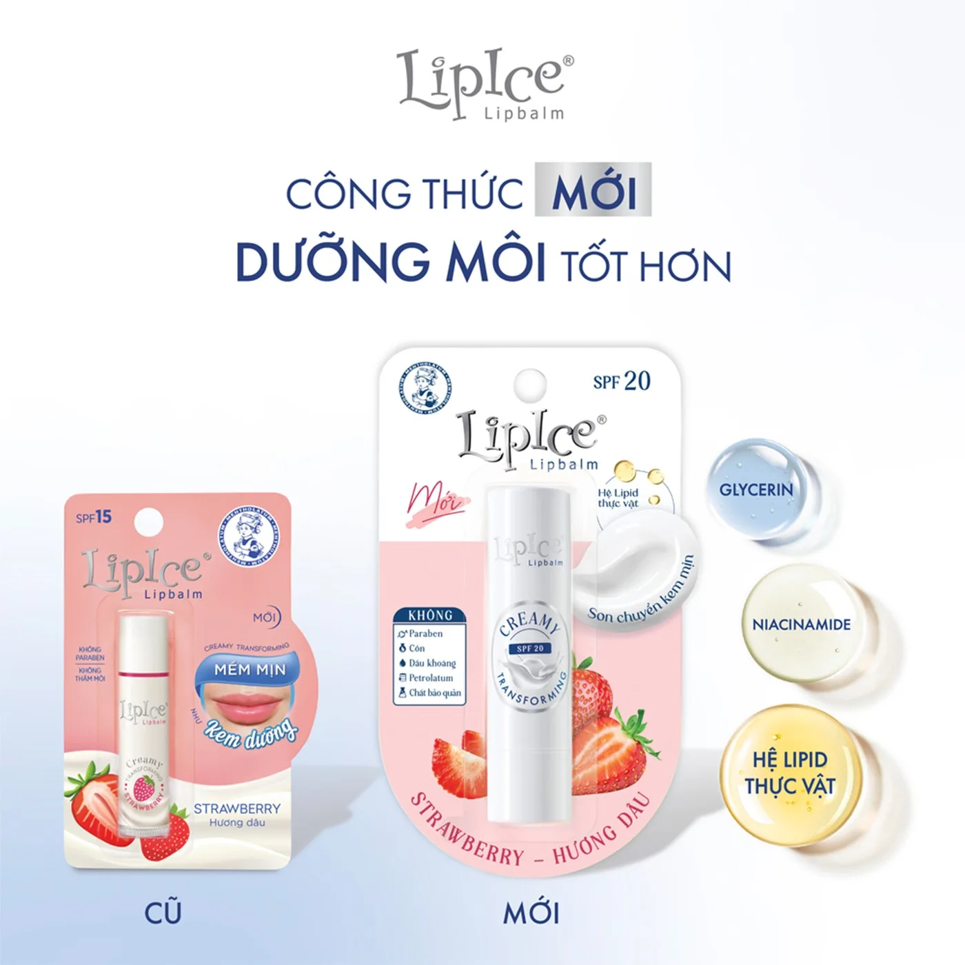 Son Dưỡng Môi LipIce SPF20 3,3g 5 Mùi Hương – Dâu, Dưa Hấu, Táo, Chanh, Tự Nhiên 7