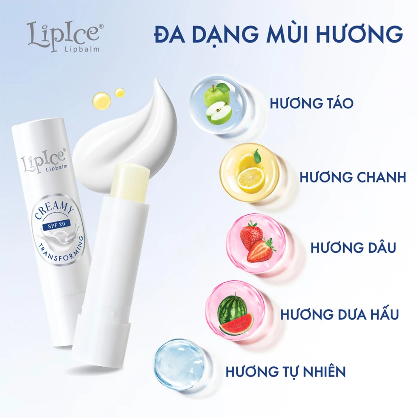 Son Dưỡng Môi LipIce Watermelon Hương Dưa Hấu SPF20 3,3g – Son Chuyển Kem Mịn, Mềm Môi Ẩm Mượt 8