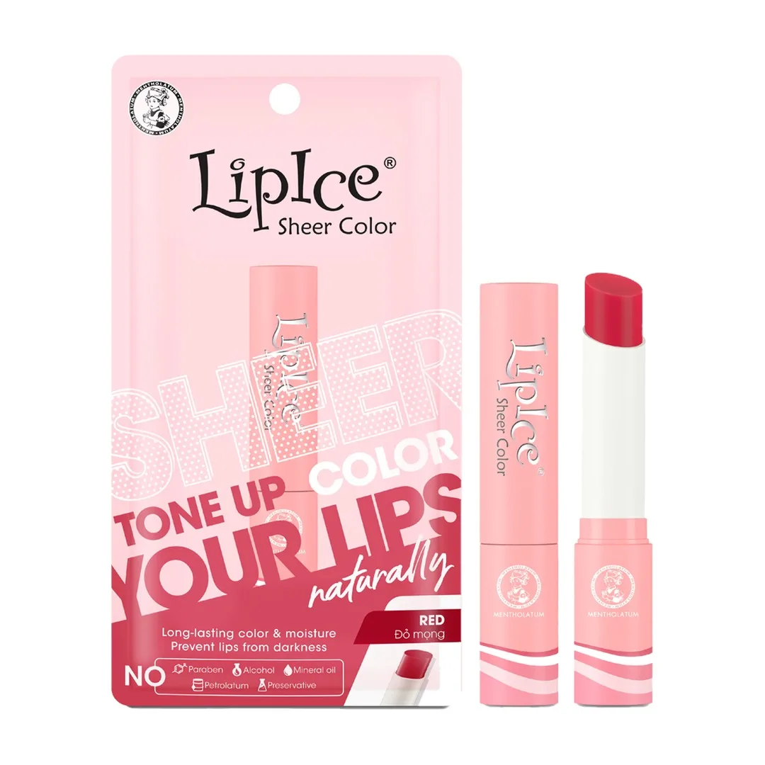Son Dưỡng Môi Có Màu LipIce Sheer Color Red Đỏ Mọng 2,4g – Giữ Ẩm Dài Lâu, Hiệu Chỉnh Sắc Môi Tự Nhiên 4
