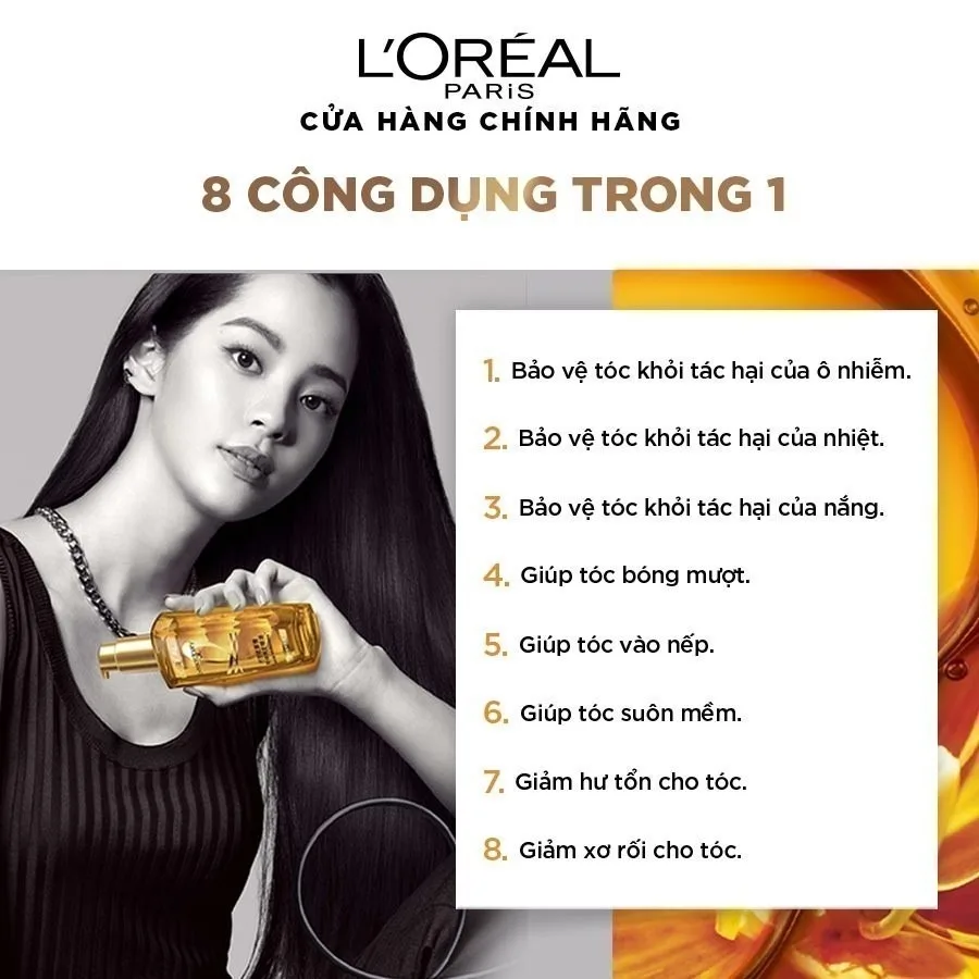 Dầu Dưỡng Tóc L Oreal Paris Elseve Extraordinary Oil Serum Tinh Dầu Hoa Tự Nhiên Phục Hồi Tóc Khô Xơ 100ml 2