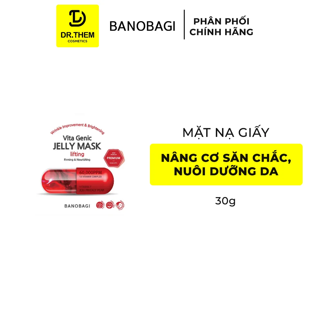 Mặt Nạ Banobagi Premium Vita Genic Jelly Mask Và Stem Cell Vitamin Mask Dưỡng Da Chuyên Sâu 30g 13