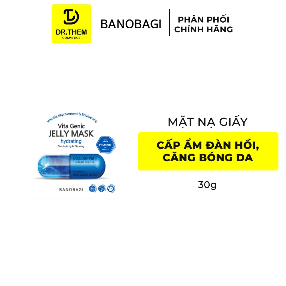 Mặt Nạ Banobagi Premium Vita Genic Jelly Mask Và Stem Cell Vitamin Mask Dưỡng Da Chuyên Sâu 30g 14