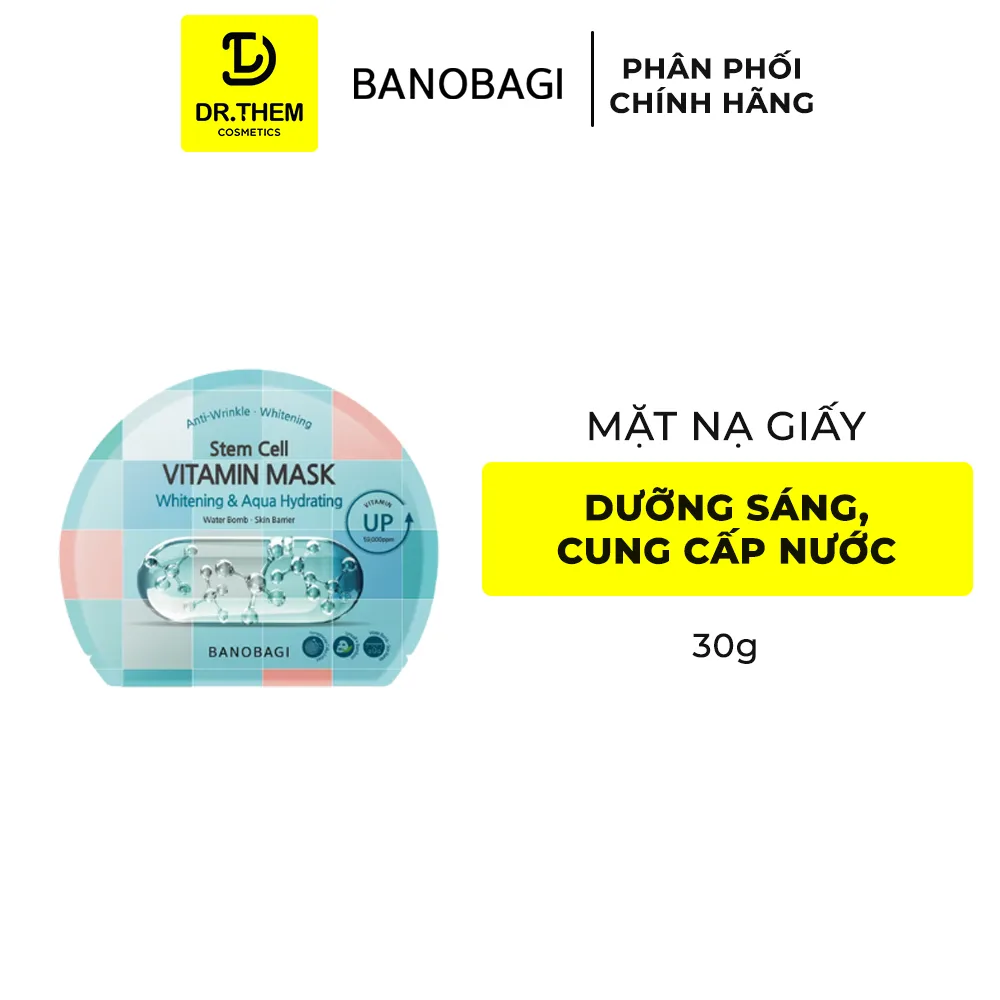 Mặt Nạ Banobagi Premium Vita Genic Jelly Mask Và Stem Cell Vitamin Mask Dưỡng Da Chuyên Sâu 30g 10