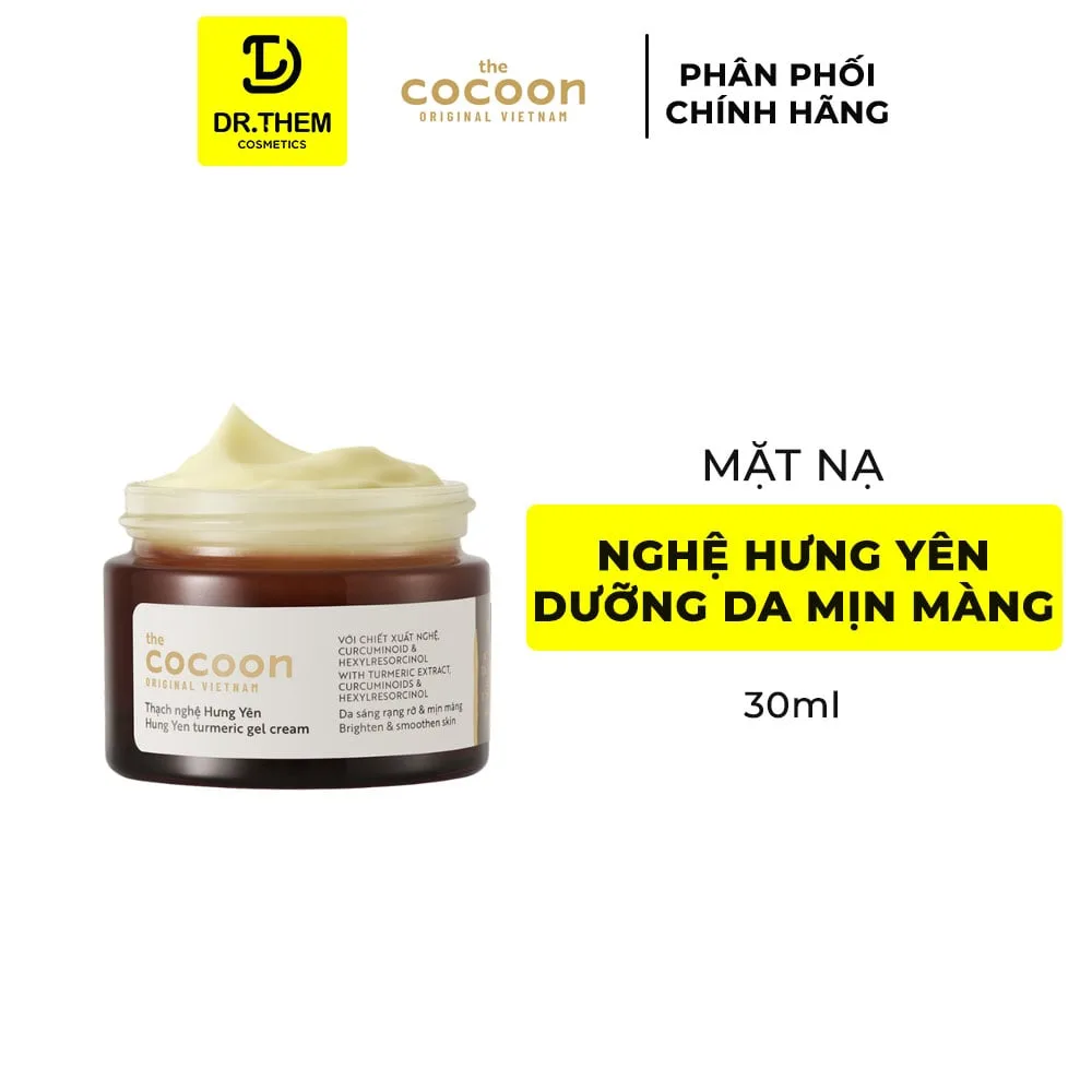 Mặt Nạ Nghệ Hưng Yên Cocoon Turmeric Mask Dưỡng Sáng Đều Màu Da Mịn Màng Rạng Rỡ Cho Mọi Loại Da 30ml