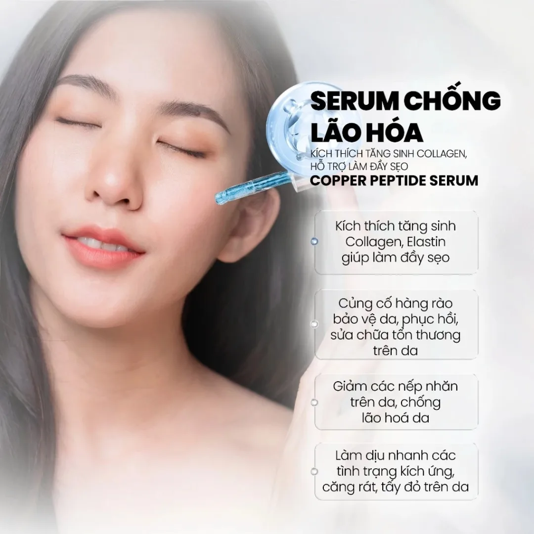 Tinh Chất Phục Hồi MD CARE Copper Peptide Serum Hỗ Trợ Tăng Sinh Collagen Làm Đầy Sẹo Chống Lão Hóa 30ml 4
