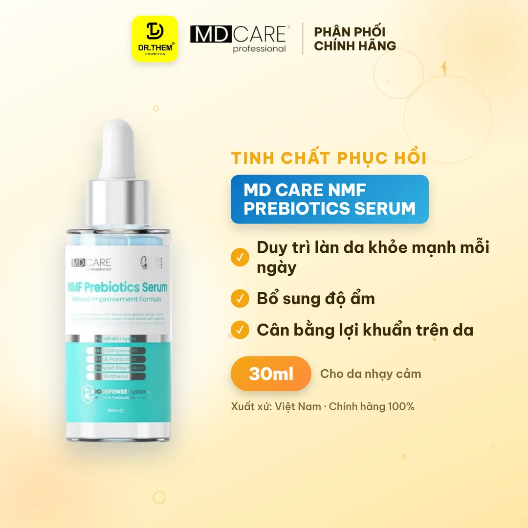 Tinh Chất Phục Hồi MD CARE NMF Prebiotics Serum Cân Bằng Lợi Khuẩn Hỗ Trợ Giảm Đỏ Cho Da Nhạy Cảm 30ml