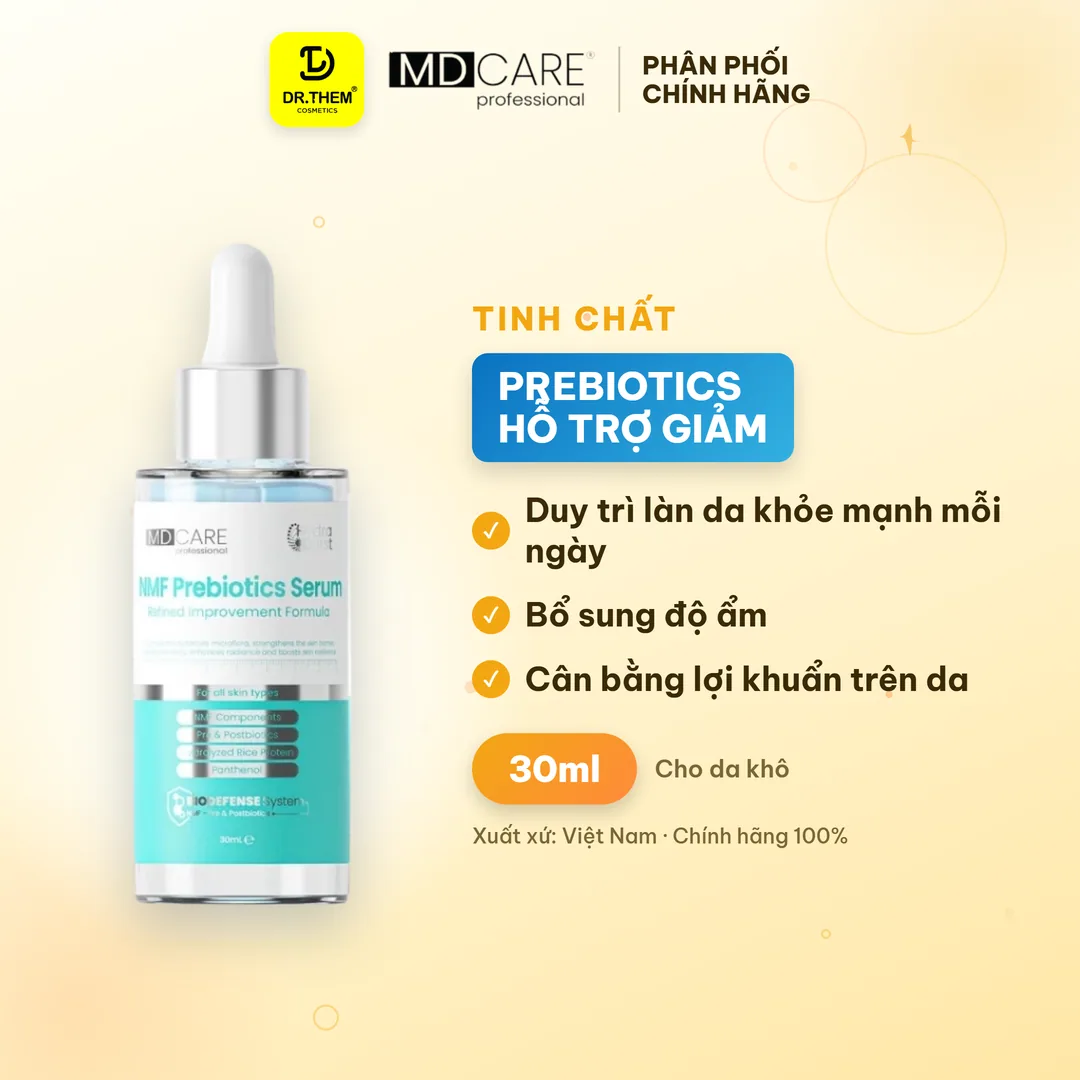 Tinh Chất Phục Hồi MD CARE NMF Prebiotics Serum Cân Bằng Lợi Khuẩn Hỗ Trợ Giảm Đỏ Cho Da Nhạy Cảm 30ml