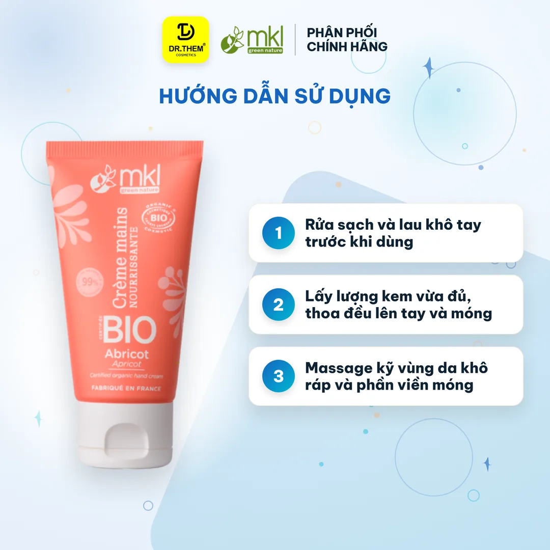 Kem Dưỡng Tay Và Móng Hữu Cơ MKL Green Nature Hand Cream Ecocert Dưỡng Ẩm Mềm Mịn Không Nhờn Rít 50ml – hướng dẫn sử dụng