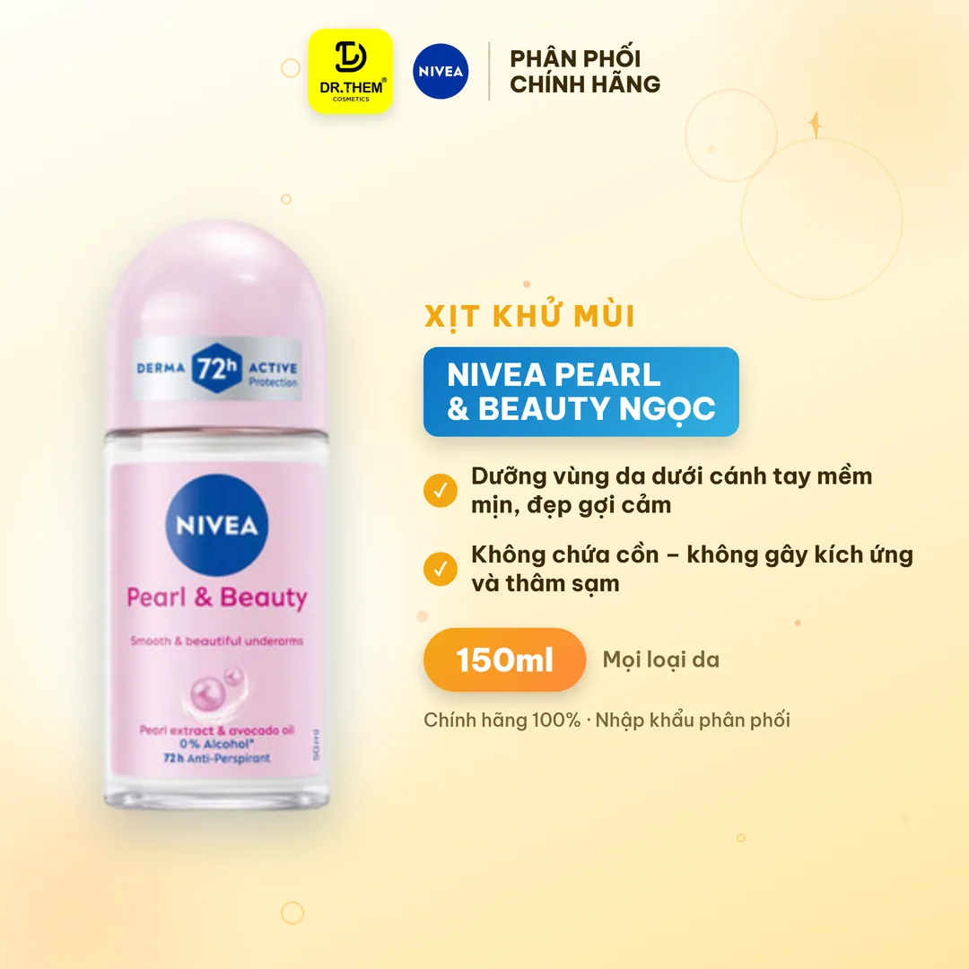 Xịt Khử Mùi Nivea Pearl & Beauty Ngọc Trai Dưỡng Sáng 150ml