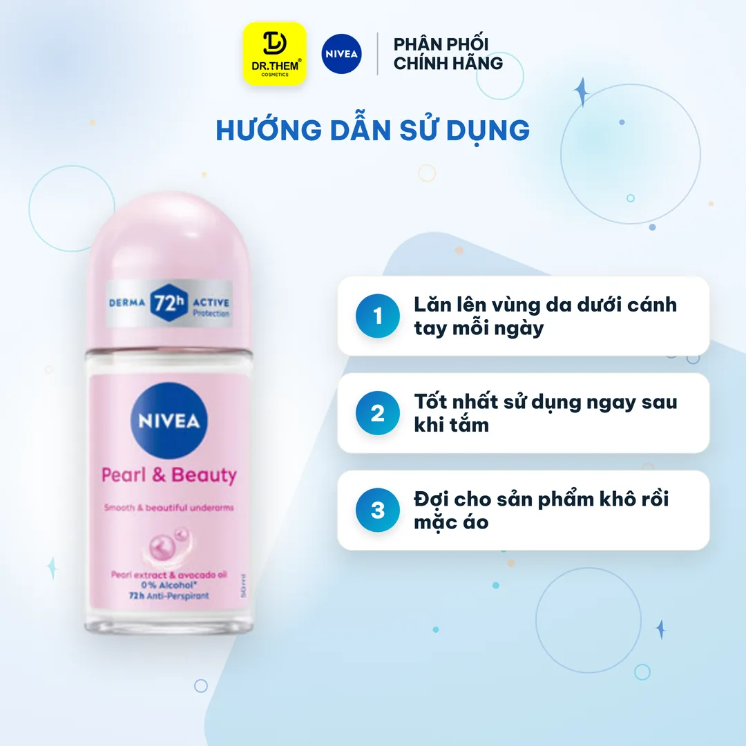 Xịt Khử Mùi Nivea Pearl & Beauty Ngọc Trai Dưỡng Sáng 150ml 3