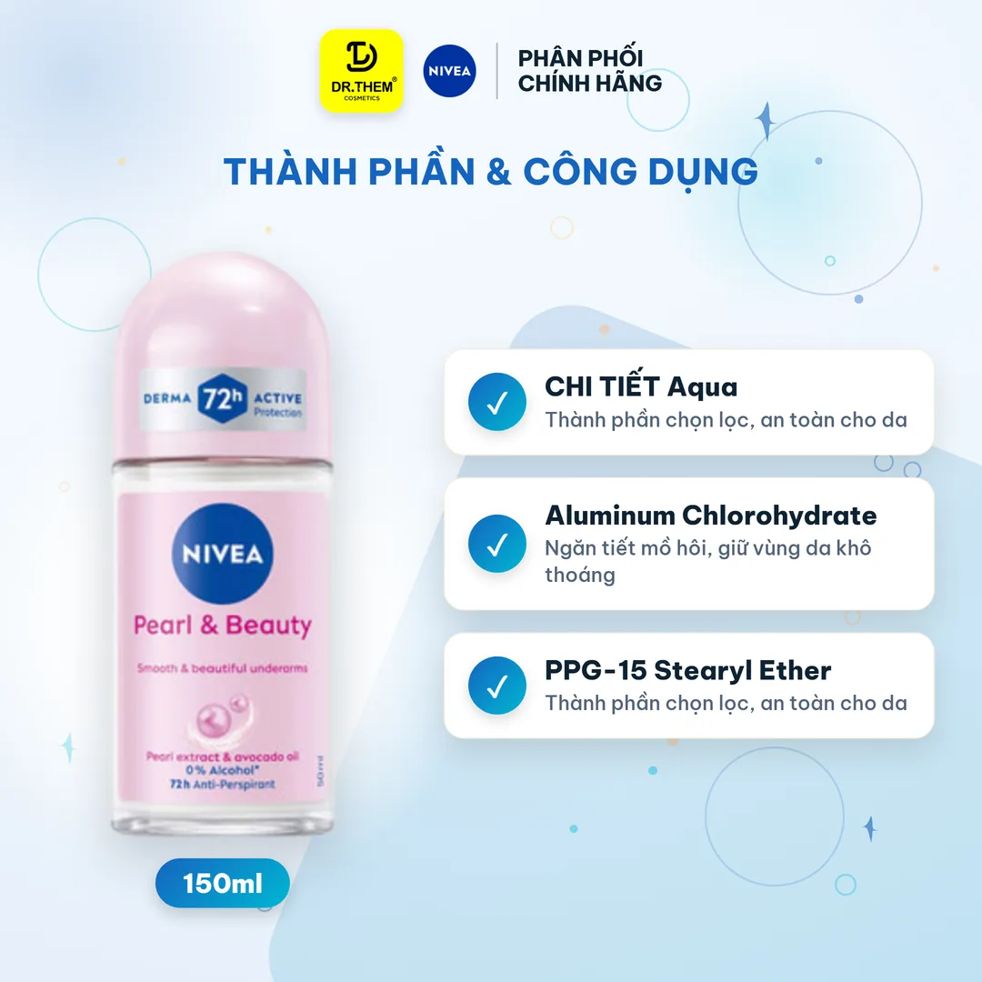 Xịt Khử Mùi Nivea Pearl & Beauty Ngọc Trai Dưỡng Sáng 150ml 2
