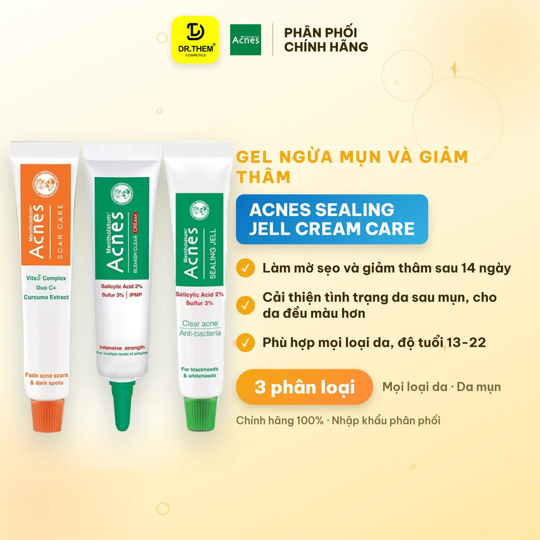 Gel Chấm Mụn Acnes Sealing Jell Blemish Clear Cream Scar Care Hỗ Trợ Giảm Mụn Và Mờ Thâm Sẹo