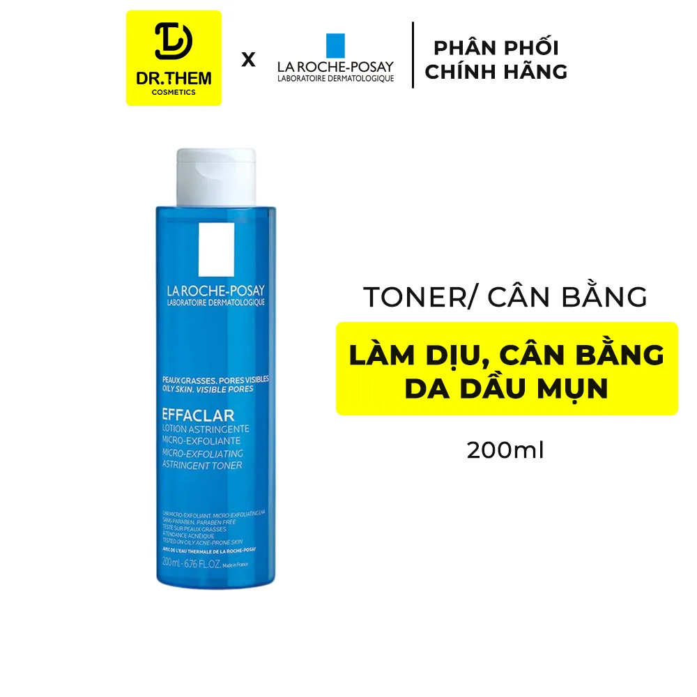 Nước Cân Bằng Giàu Khoáng La Roche Posay Effaclar Toner Và Toleriane Lotion Làm Dịu Cân Bằng Da 200ml 4