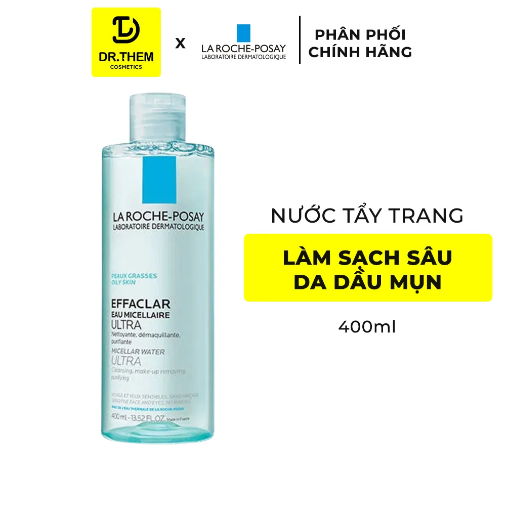 Nước Tẩy Trang La Roche Posay Micellar Water Ultra Effaclar Sensitive Làm Sạch Sâu Cho Da Dầu Mụn Da Nhạy Cảm 200ml 400ml 8