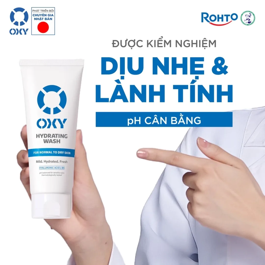 Gel Rửa Mặt OXY Hydrating Wash Dịu Nhẹ Cấp Ẩm Giảm Khô Căng Cho Da Thường Đến Da Khô Và Da Nhạy Cảm 100g 4