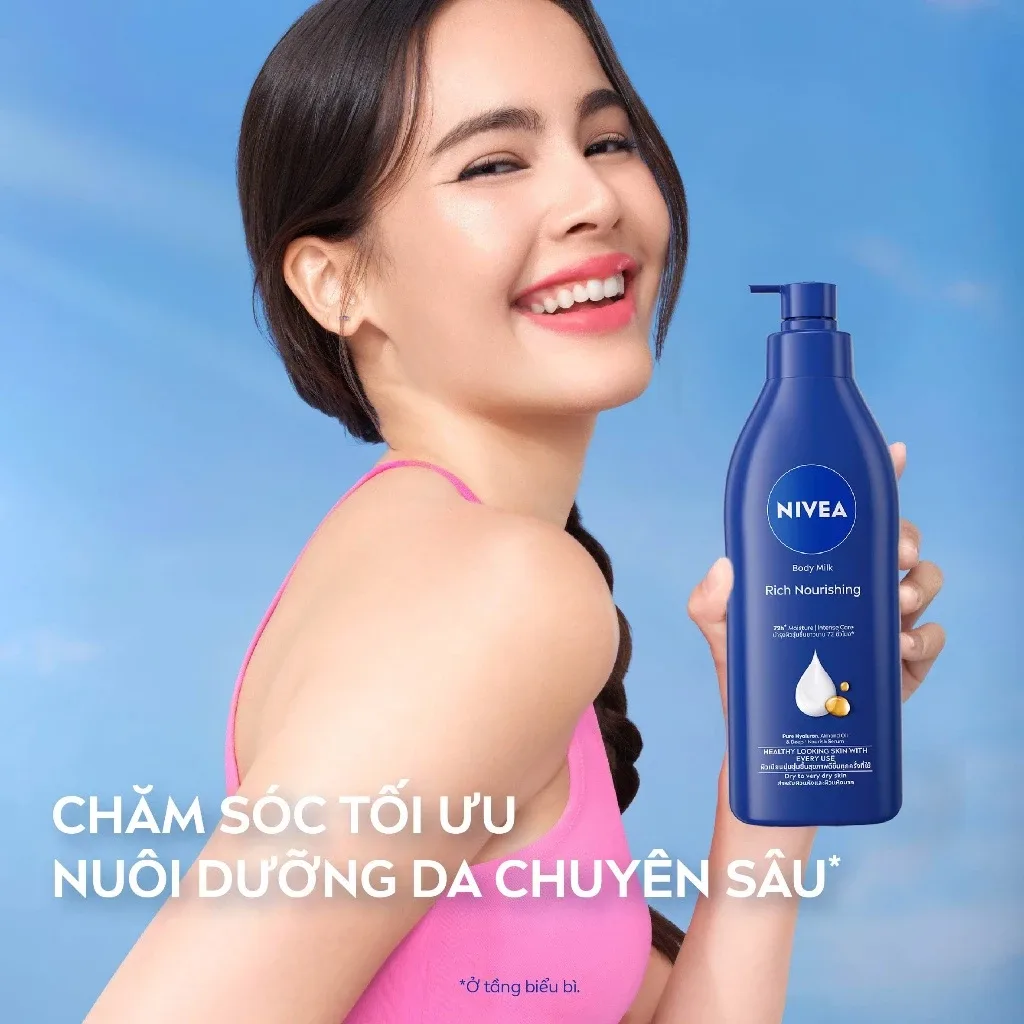 Sữa Dưỡng Thể NIVEA Dưỡng Ẩm Chuyên Sâu 72H Thấm Nhanh Cho Da Khô Và Rất Khô 350ml 7