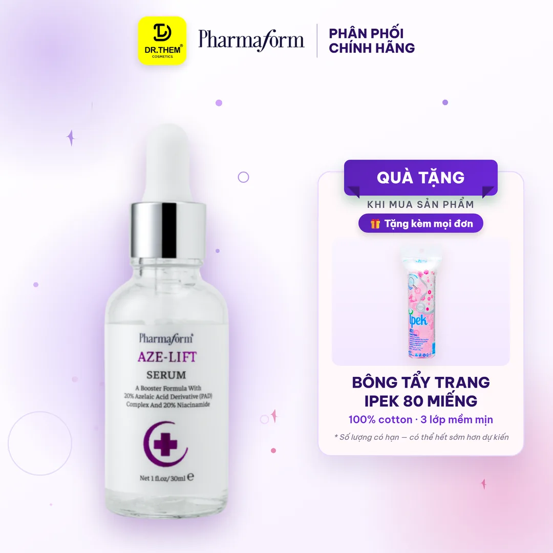 Tinh Chất Pharmaform Aze Lift Serum Kiểm Soát Dầu Se Khít Lỗ Chân Lông Hỗ Trợ Giảm Mụn Cho Da Dầu 30ml