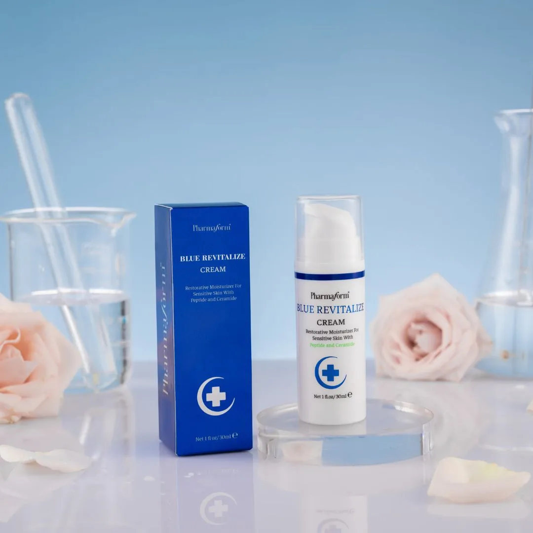 Kem Dưỡng Ẩm Pharmaform Blue Revitalize Phục Hồi Chống Ánh Sáng Xanh Hỗ Trợ Chống Lão Hóa Cho Mọi Loại Da 30ml 4