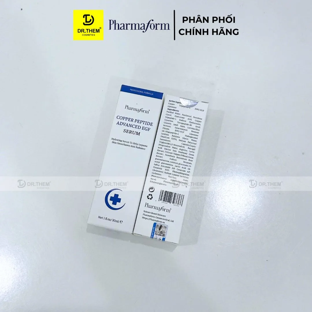 Tinh Chất Pharmaform Copper Peptide Advanced EGF Phục Hồi Da Tổn Thương Hỗ Trợ Chống Lão Hóa 30ml 6