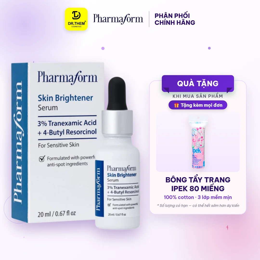 Tinh Chất Pharmaform Skin Brightener Serum Làm Sáng Da Hỗ Trợ Cải Thiện Thâm Mụn Tàn Nhang 20ml