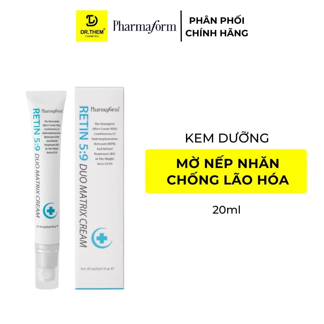 Kem Dưỡng Retinol Pharmaform Retin 5:9 Duo Matrix Cream Hỗ Trợ Chống Lão Hóa Giảm Nếp Nhăn Đều Màu Da 20ml