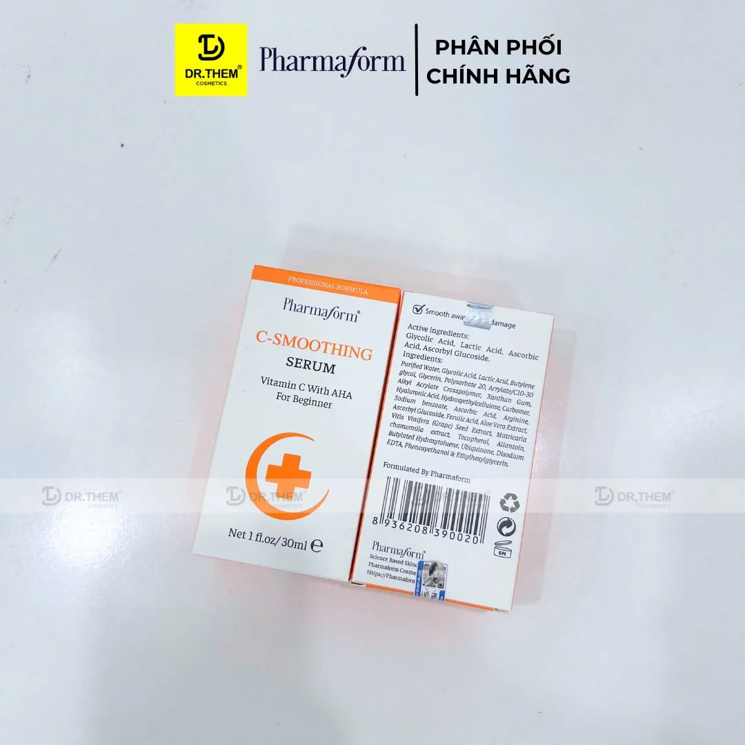 Tinh Chất Pharmaform C Smoothing Serum Vitamin C Và 10% AHA Làm Sáng Da Hỗ Trợ Chống Lão Hóa 30ml 6