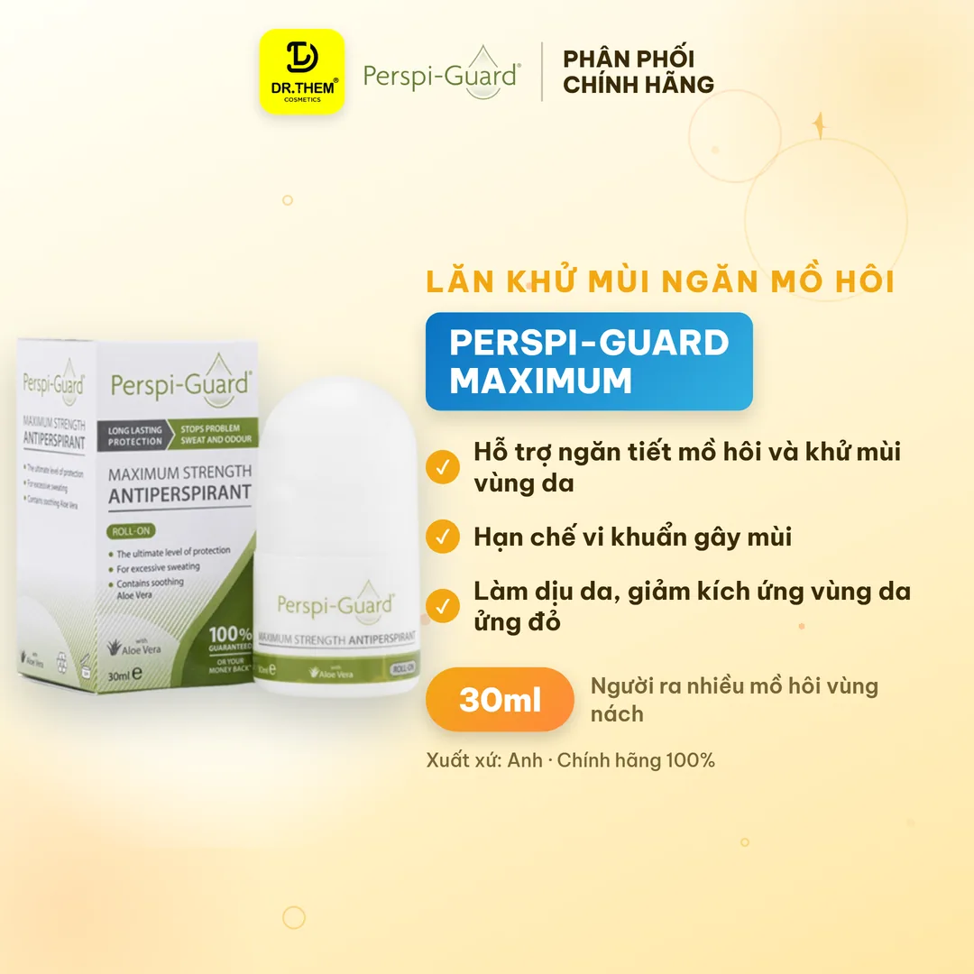 Lăn Khử Mùi Perspi-Guard Maximum Strength Antiperspirant Roll On Ngăn Mồ Hôi Khử Mùi Hiệu Quả Tối Ưu 30ml