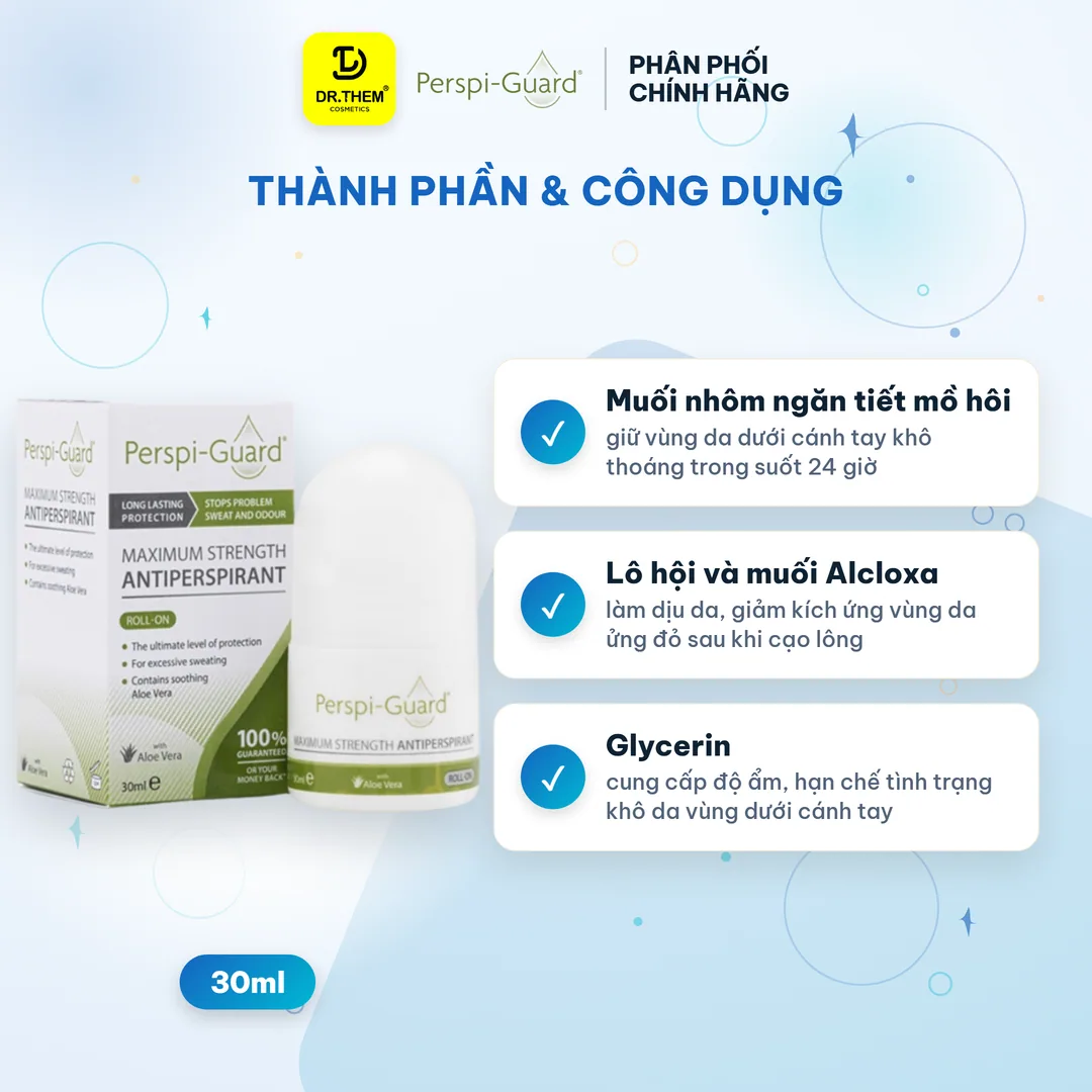 Lăn Khử Mùi Perspi-Guard Maximum Strength Antiperspirant Roll On Ngăn Mồ Hôi Khử Mùi Hiệu Quả Tối Ưu 30ml 6