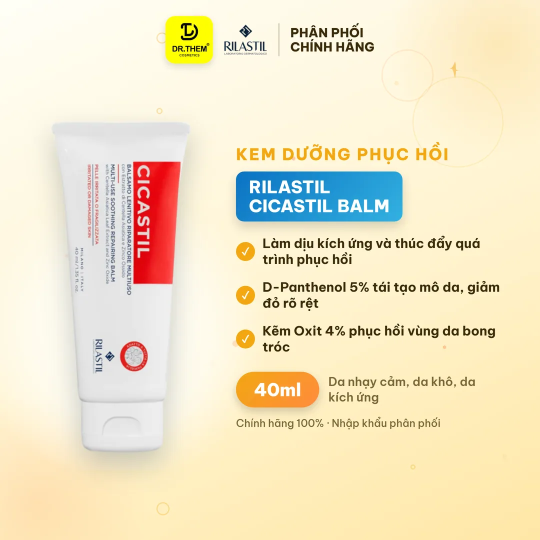 Kem Dưỡng Rilastil Cicastil Multi Use Soothing Repairing Balm Hỗ Trợ Phục Hồi Làm Dịu Da Kích Ứng 40ml