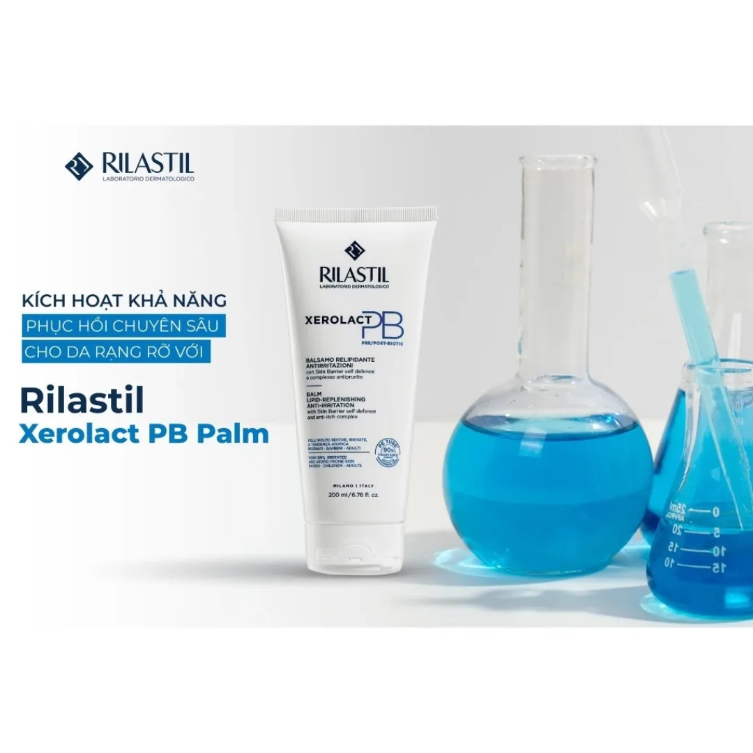 Kem Dưỡng Rilastil Xerolact PB Balm Lipid Replenishing Cấp Ẩm Phục Hồi Hỗ Trợ Giảm Mẩn Ngứa Cho Da Khô 50ml 2